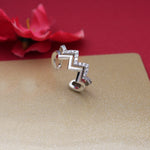 将图像加载到图库查看器中, 925 Silver Cubic Zirconia Ear Cuff | Women's Jewelry Gift