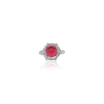 Load image into Gallery viewer, Silver Ruby Ring for Women | Gemstone Ring | Gift