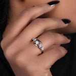 Load image into Gallery viewer, Silver Cubic Zirconia Ring for Women | Elegant Jewelry