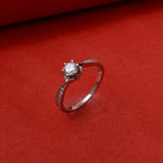 Load image into Gallery viewer, Silver Solitaire Engagement Ring for Women | Gift Idea