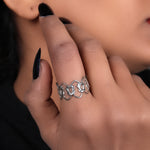 Load image into Gallery viewer, 925 Silver Openwork Flower Ring for Women | Elegant Jewelry
