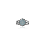 Load image into Gallery viewer, 925 Silver Chalcedony Ring for Women | Square Stone Jewelry
