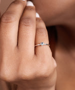 将图像加载到图库查看器中, Sterling Silver Open Heart Adjustable Ring for Women | Minimalist Jewelry