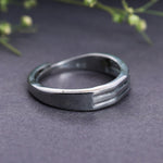 将图像加载到图库查看器中, Sterling Silver Triple Stripe Wave Ring | Daily Wear Band