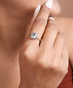 将图像加载到图库查看器中, 925 Sterling Silver Emerald Cut Solitaire Ring for Women