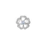 将图像加载到图库查看器中, 925 Silver Flower Jewelry Set with Blue Gemstone | Women's Gift