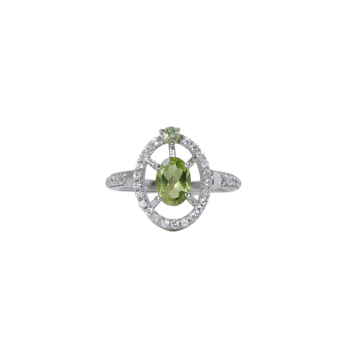 925 silver peridot jewelry set for women | gift idea