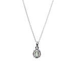将图像加载到图库查看器中, 925 Silver Peridot Jewelry Set | Earrings & Necklace | Gift