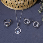 将图像加载到图库查看器中, 925 Silver Opal Jewelry Set for Women | Gift for Her