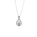 将图像加载到图库查看器中, 925 Silver Citrine Jewelry Set | Leaf Design | Gift for Her