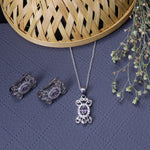 将图像加载到图库查看器中, 925 Silver Amethyst Jewelry Set for Women | Gift