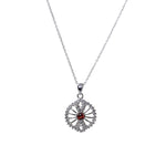 将图像加载到图库查看器中, 925 Silver Cubic Zirconia Cufflinks & Pendant Set | Gift for Him