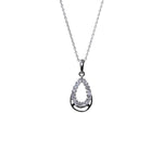 将图像加载到图库查看器中, 925 Silver Teardrop Earrings & Necklace Set | Gift for Her