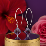 Load image into Gallery viewer, 925 Silver Amethyst Drop Earrings for Women | Gemstone Jewelry
