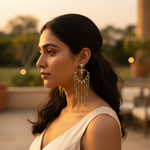 将图像加载到图库查看器中， 925纯银橄榄石吊坠耳环（女士款）| 绿色宝石首饰
