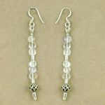 将图像加载到图库查看器中， 925 Sterling Silver Clear Stone Drop Earrings for Women | Gift

