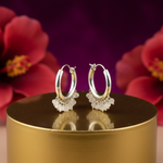 Load image into Gallery viewer, 925 Silver Moonstone Hoop Earrings | Women&#39;s Dangle Jewelry
