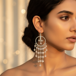 Load image into Gallery viewer, 925 Silver Moonstone Chandelier Earrings | Women&#39;s Dangle Jewelry
