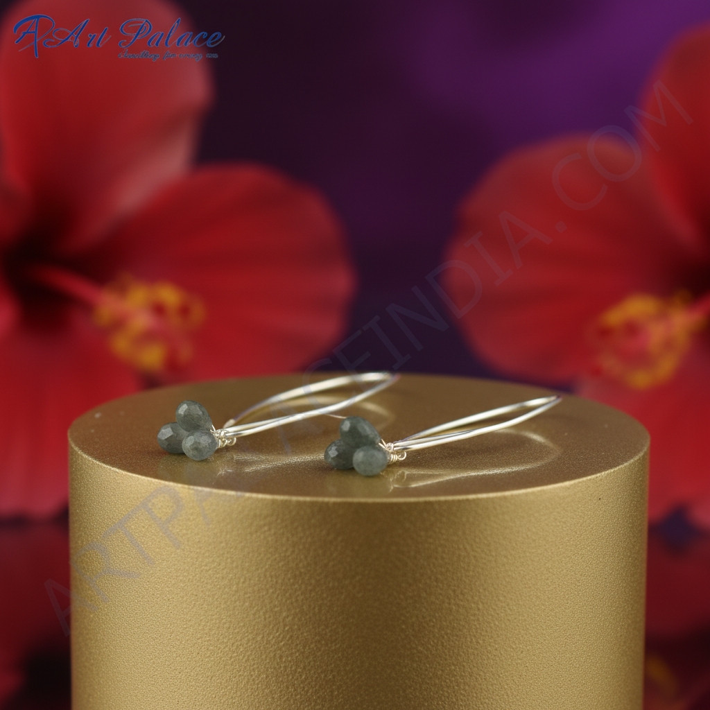 925 Silver Teardrop Gemstone Earrings | Women's Jewelry Gift