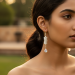 Load image into Gallery viewer, 925 Silver Moonstone Drop Earrings for Women | Dangle Earrings
