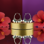 Load image into Gallery viewer, 925 Silver Pearl &amp; Turquoise Dangle Earrings | Women&#39;s Jewelry
