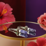 Load image into Gallery viewer, Sodalite Gemstone Dangle Earrings | 925 Silver | Gift for Her
