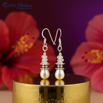 Load image into Gallery viewer, 925 Silver Pearl &amp; Moonstone Drop Earrings for Women | Gift
