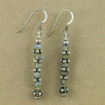 将图像加载到图库查看器中， 925 Silver Beaded Drop Earrings for Women | Gemstone Jewelry

