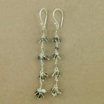 将图像加载到图库查看器中， 925 Silver Smoky Quartz Dangle Earrings | For Women | Gift
