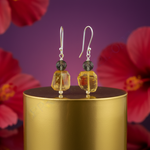 Load image into Gallery viewer, 925 Silver Citrine &amp; Smoky Quartz Earrings | For Women
