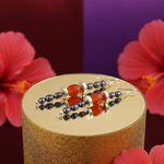 Load image into Gallery viewer, Silver Pearl &amp; Carnelian Bead Earrings | Women&#39;s Dangle Jewelry
