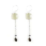 Load image into Gallery viewer, Silver Dangle Earrings with Smokey Quartz | Women's Fashion Jewelry
