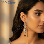 将图像加载到图库查看器中， 925纯银星月吊坠耳环（女士款）| 星空珠宝
