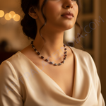 Load image into Gallery viewer, Smoky Quartz Bead Necklace | Sterling Silver Chain | Women&#39;s Jewelry
