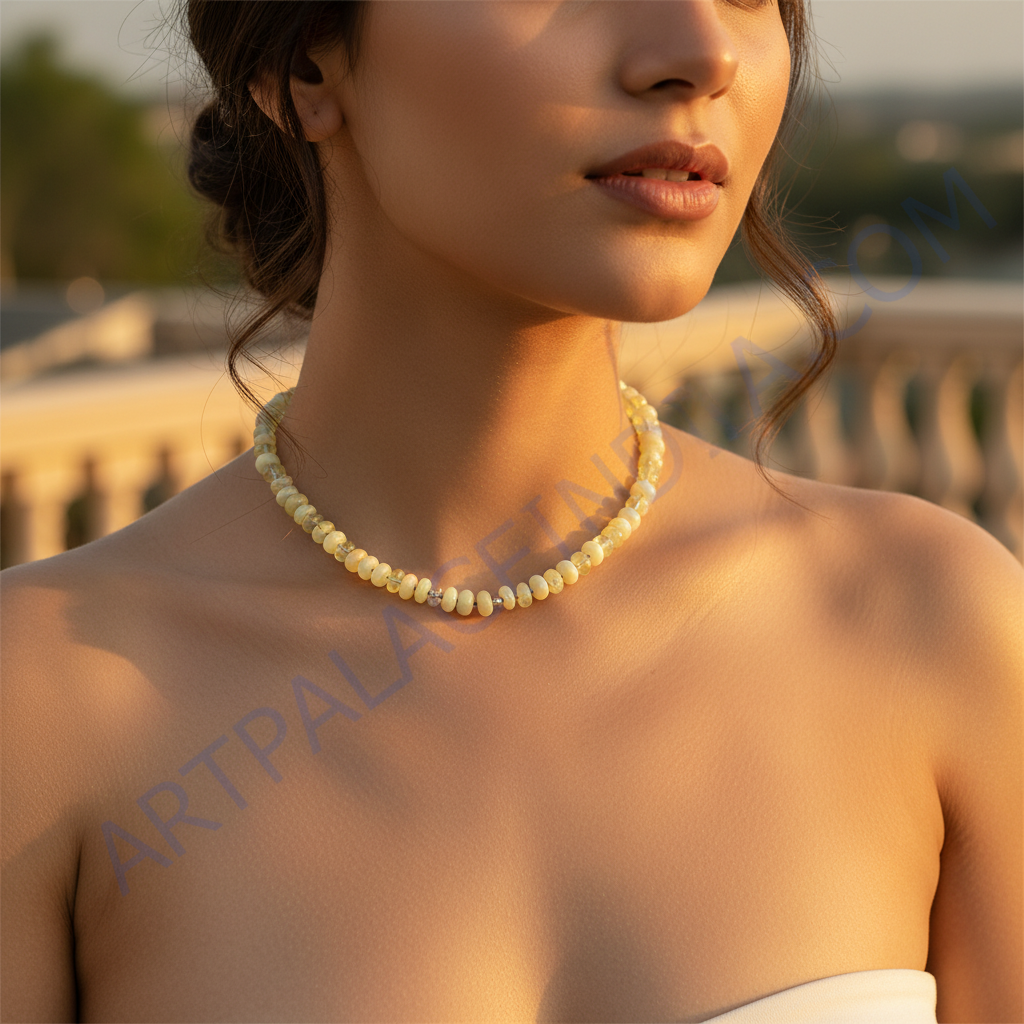 Gemstone Bead Necklace | For Women | Handmade Jewelry