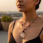 Load image into Gallery viewer, Gemstone Pendant Necklace for Women | Unique Boho Jewelry
