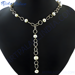 Load image into Gallery viewer, Pearl Y-Necklace gold plating Chain for Women | Fashion Jewelry
