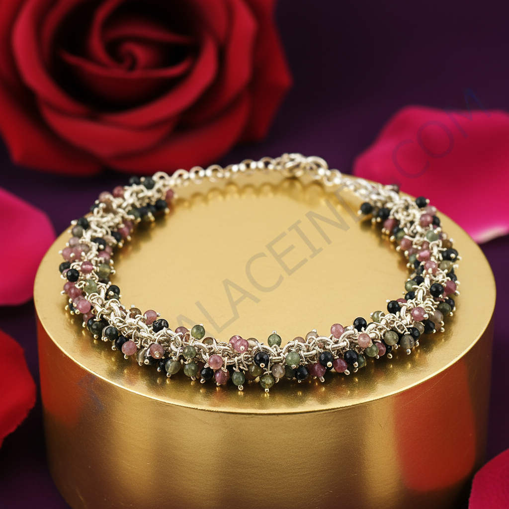 925纯银碧玺珠项链 | 女士宝石首饰