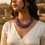 Load image into Gallery viewer, Amethyst Chip Bead Necklace for Women | Gemstone Jewelry
