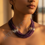 Load image into Gallery viewer, Collar de cuentas de amatista para mujer | Joyería con piedras preciosas
