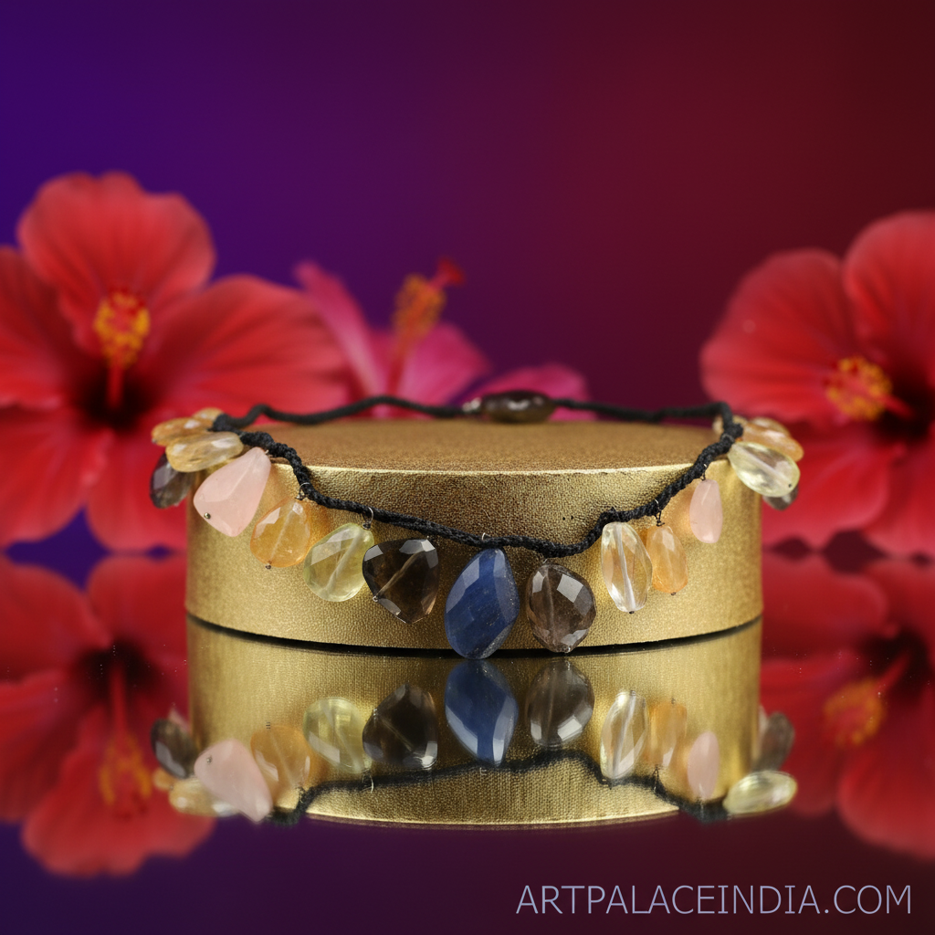 Gemstone beaded necklace | natural stone jewelry for women