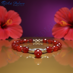 Load image into Gallery viewer, Red Carnelian Bead Necklace with Silver Pendant | Women&#39;s Jewelry
