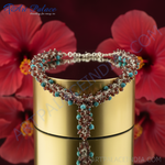 Load image into Gallery viewer, Beaded Gemstone Necklace | Turquoise &amp; Garnet Jewelry
