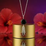 Load image into Gallery viewer, 925 Silver Onyx &amp; Gemstone Tassel Necklace | Women&#39;s Fashion Jewelry
