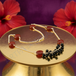 Load image into Gallery viewer, Silver Carnelian &amp; Onyx Bead Necklace | Women&#39;s Fashion Jewelry
