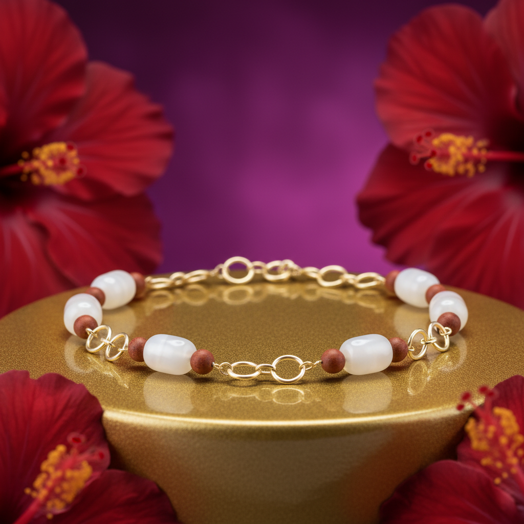 Beaded Necklace with gold plating Chain for Women | Fashion Jewelry