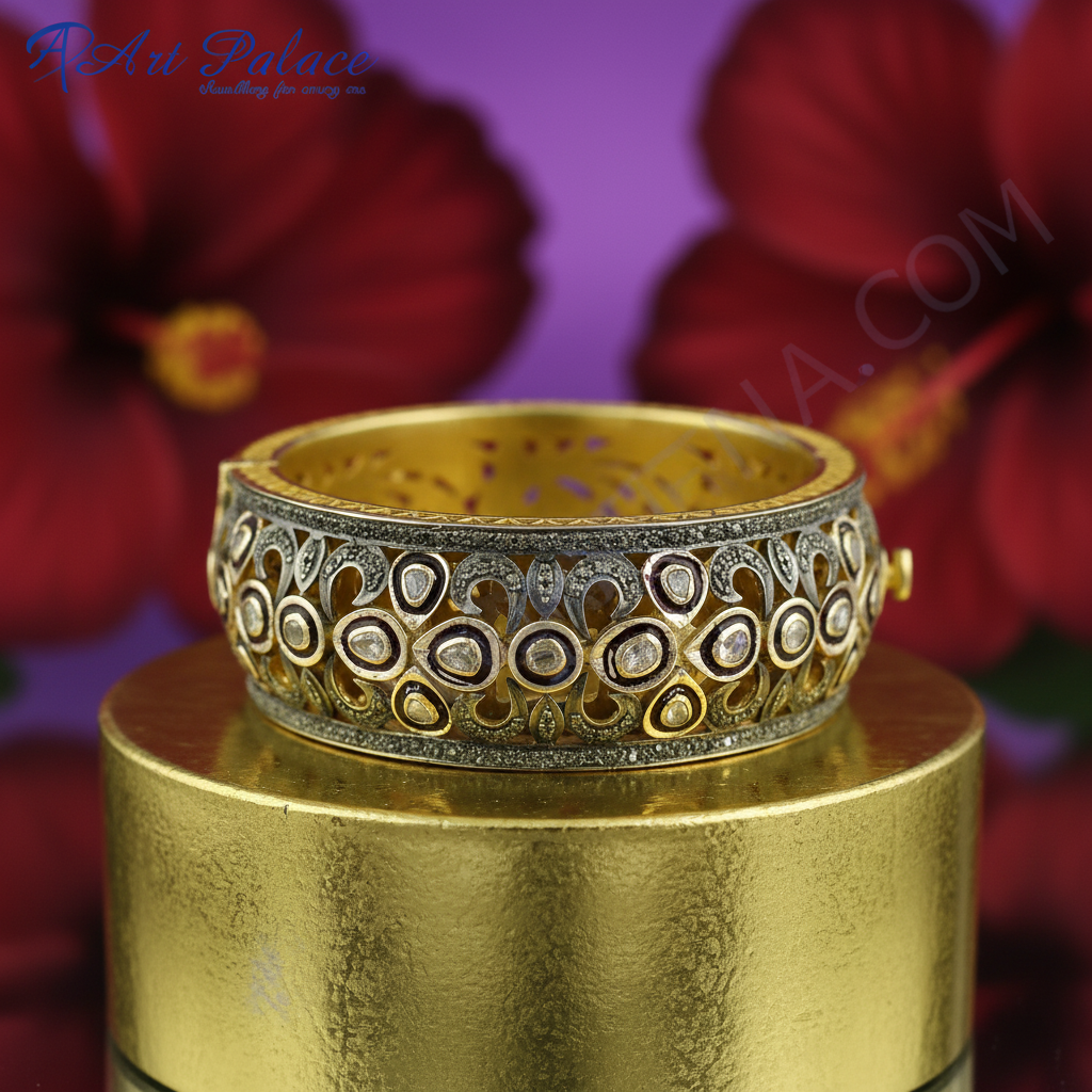 Gold Diamond Bangle Bracelet for Women | Luxury Jewelry