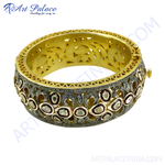 Load image into Gallery viewer, Gold bangle bracelet with diamonds, luxury jewelry for women.

