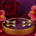 Load image into Gallery viewer, gold plating Teardrop Dangle Earrings | Diamond Accents | Gift for Her
