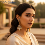 Load image into Gallery viewer, gold plating Teardrop Chandelier Earrings | Diamond Jewelry for Women
